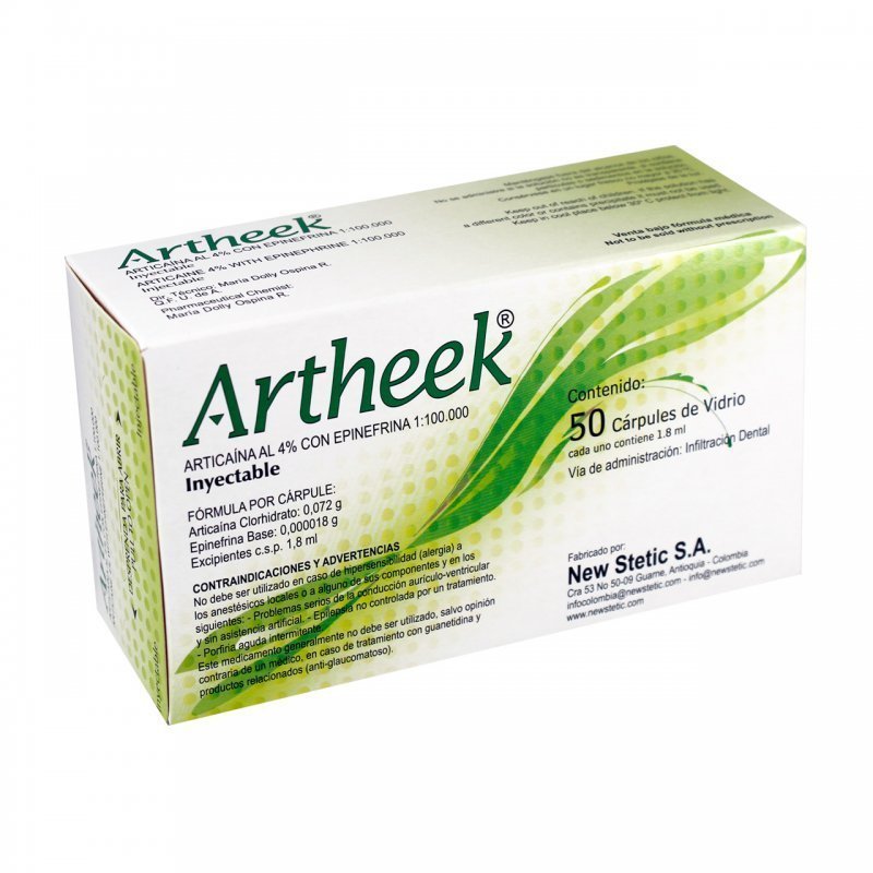 NS ANESTESIA ARTICAINA 4% E-100 B/V X50 BOLIVIA – 87196 BOL